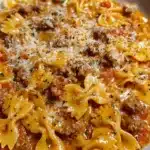 Velveeta Beef Pasta with Bowtie Noodles Recipe