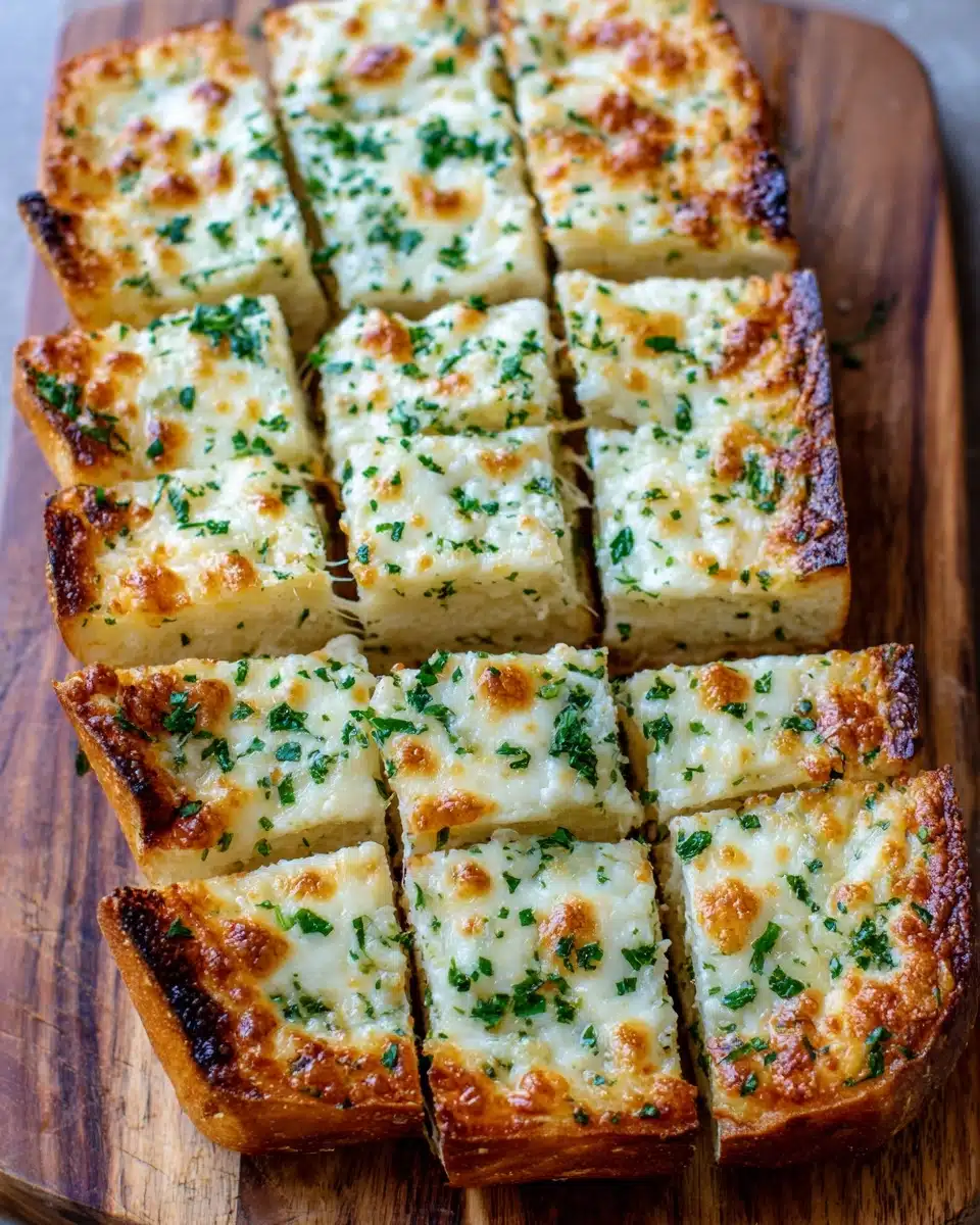 BEST CHEESY GARLIC BREAD RECIPE