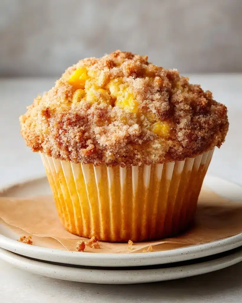 Peach Cobbler Muffins Recipe