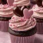 Chocolate Cupcakes with Pink Buttercream Recipe