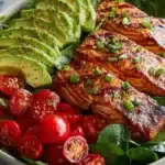 Grilled Salmon Salad with Avocado Recipe
