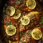 EASY SLOW COOKER LEMONY CHICKEN PICCATA RECIPE
