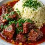 Moshari Kokkinisto: Greek Beef Stew in Tomato-Wine Sauce Recipe