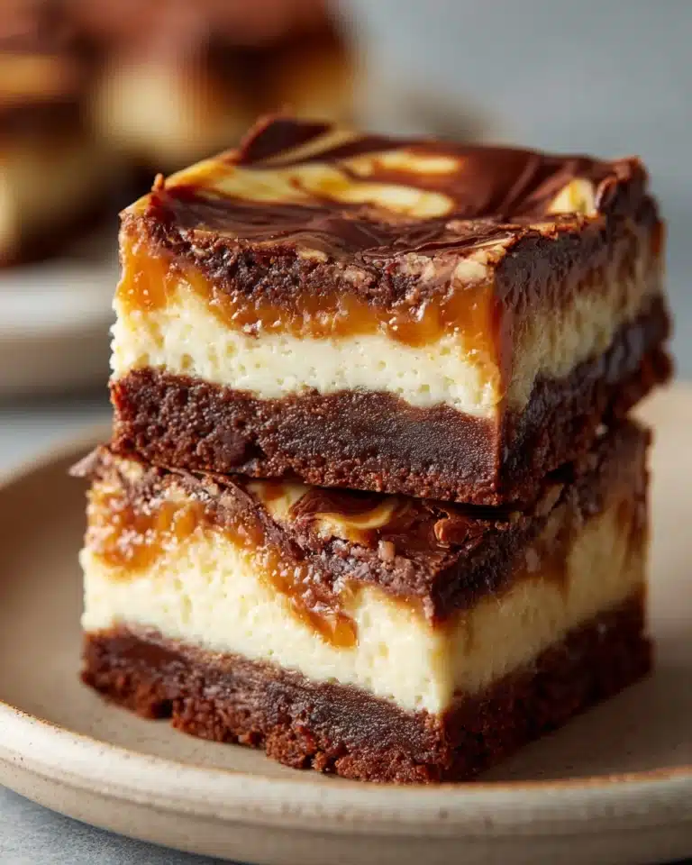 These Milky Way Caramel Cheesecake Brownies are the perfect fusion of three beloved desserts in one incredible bite Recipe