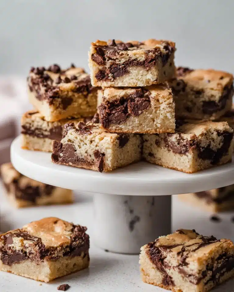 Chocolate Chip Cake Mix Cookie Bars Recipe