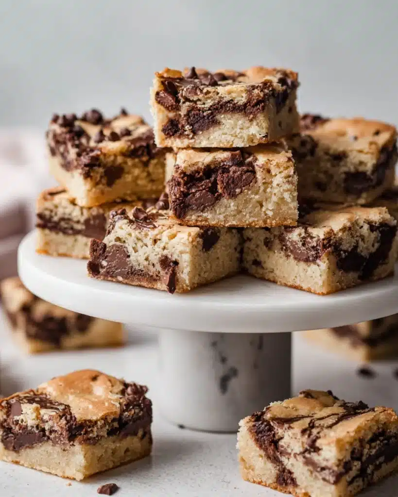 Chocolate Chip Cake Mix Cookie Bars Recipe