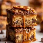 Salted Caramel Pretzel Blondies Recipe