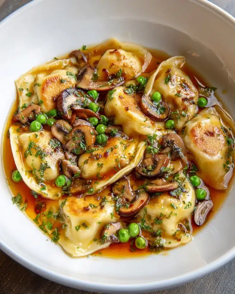 Potsticker Soup with Mushrooms & Bok Choy Recipe
