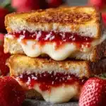 Fried Strawberry Cheesecake Sandwiches Recipe
