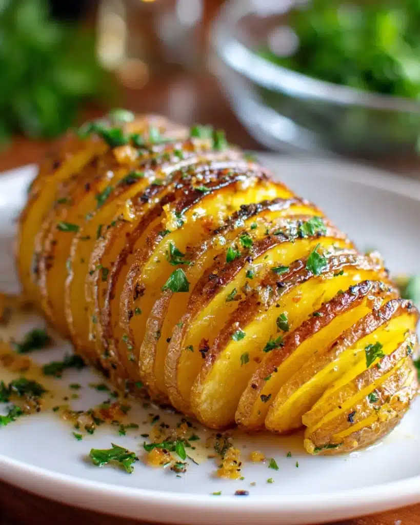 Air Fryer Hasselback Potatoes Recipe