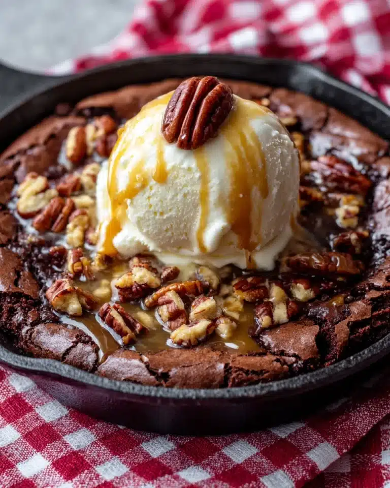 Caramel Pecan Brownie Sundae Recipe