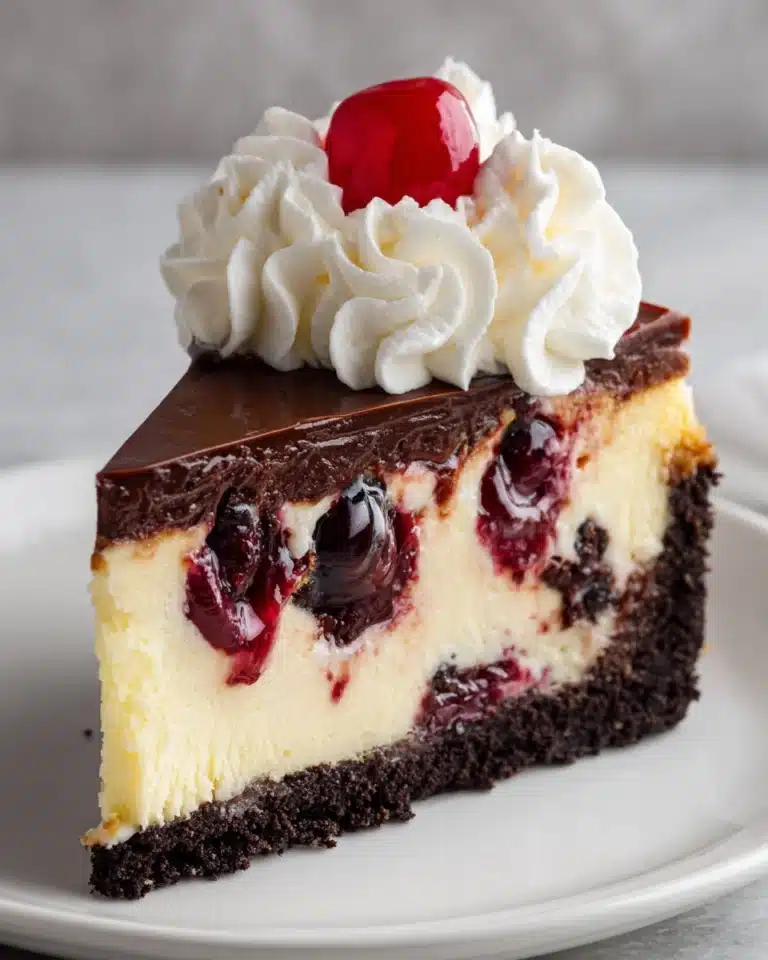 Homemade Chocolate Cherry Cheesecake Recipe