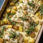 Cod & Potatoes in rosemary cream sauce Recipe