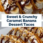 Caramel Banana Nuts Tacos Recipe