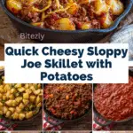 Cheesy Sloppy Joe Potato Skillet Recipe