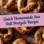 Baked Sea Salt Pretzels Recipe