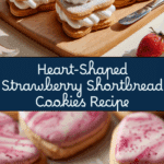 Heart-Shaped Strawberry Shortbread Cookies Recipe
