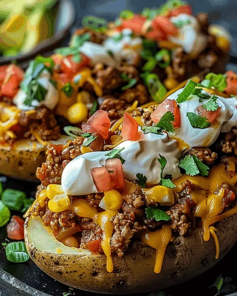 Taco Loaded Baked Potatoes