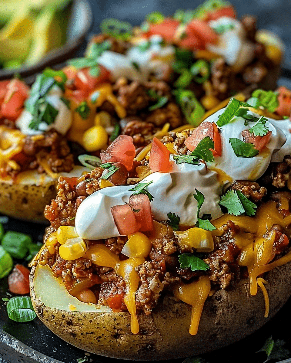 Taco Loaded Baked Potatoes
