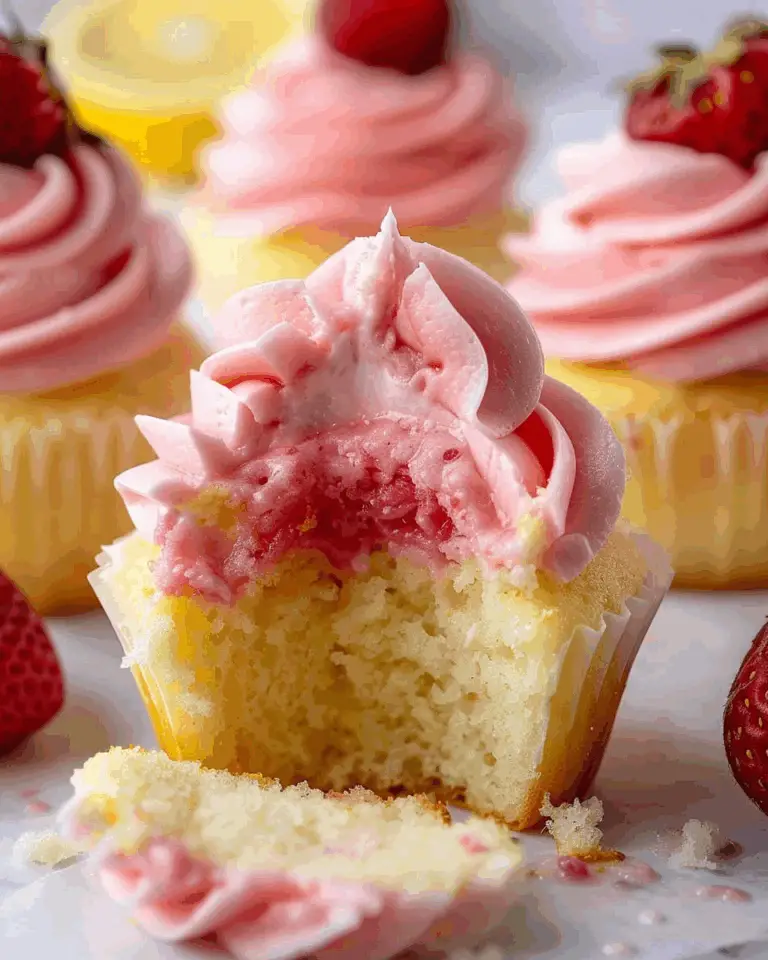 Strawberry Lemonade Cupcakes