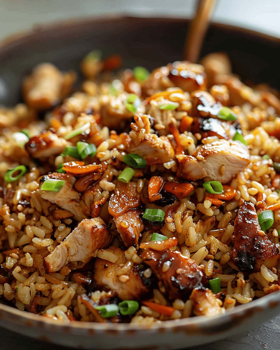Easy Japanese BBQ Chicken Fried Rice