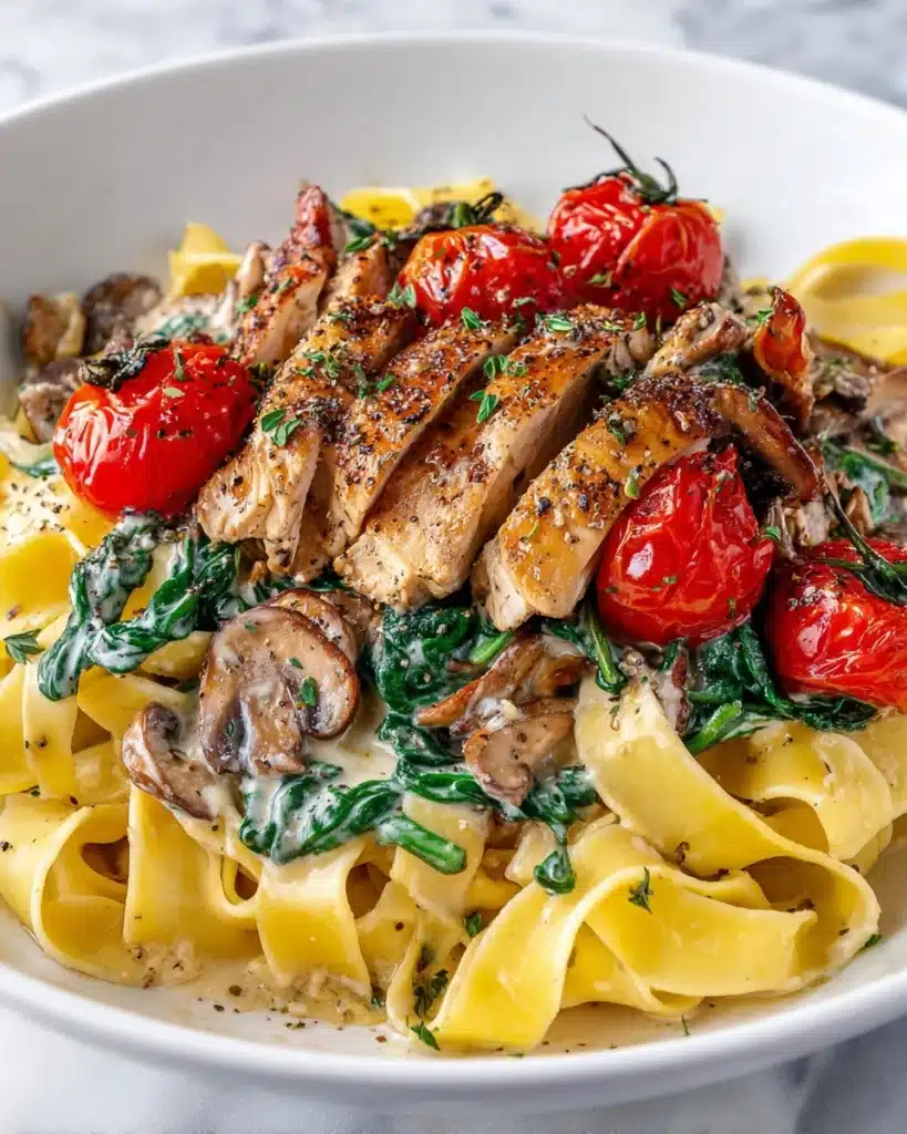 Creamy Tuscan Chicken Pasta Recipe