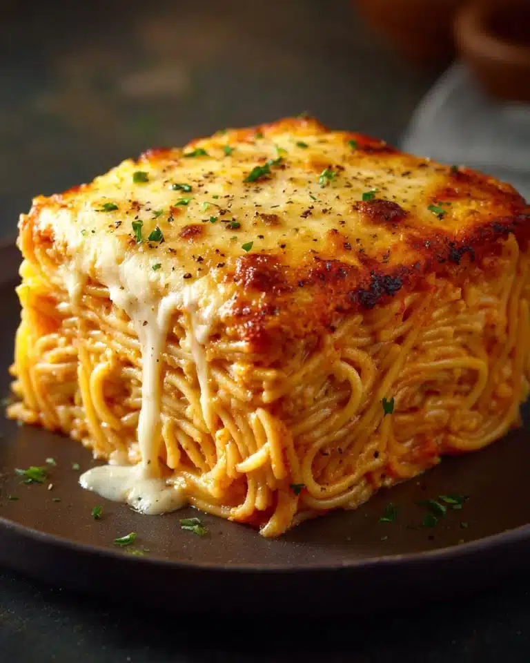 Baked Cream Cheese Spaghetti Casserole Recipe