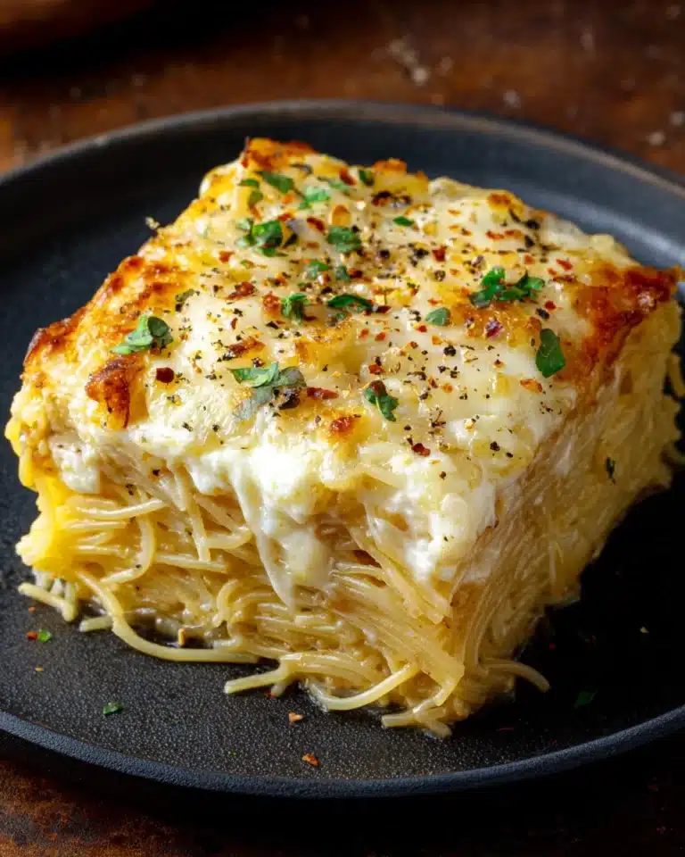 Baked Cream Cheese Spaghetti Casserole Recipe