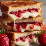 Fried Strawberry Cheesecake Sandwiches Recipe