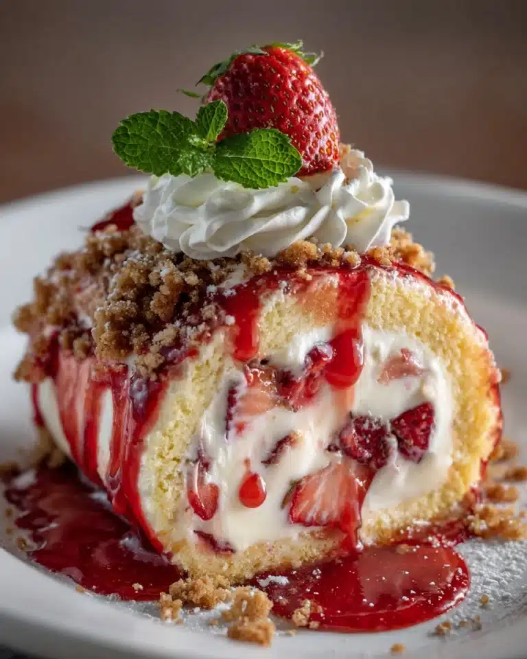 Strawberry Shortcake Cheesecake Rolls Recipe