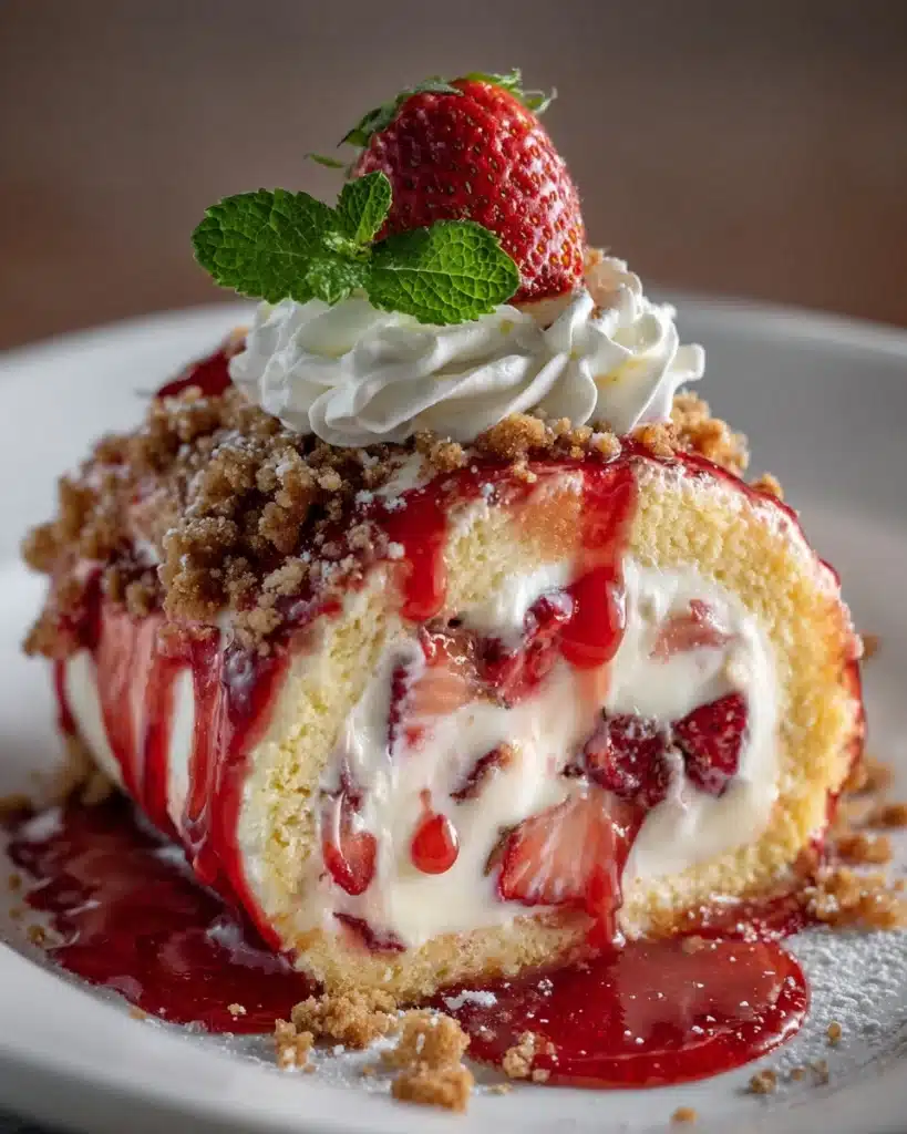 Strawberry Shortcake Cheesecake Rolls Recipe