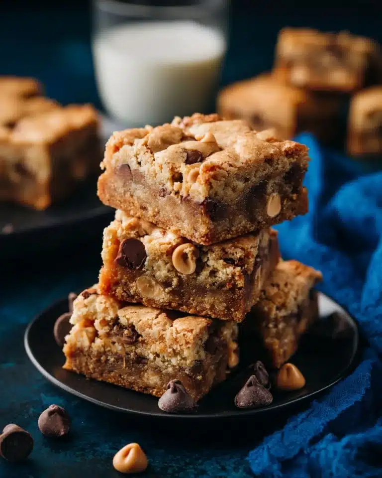 Peanut Butter Chocolate Chip Cookie Bars Recipe