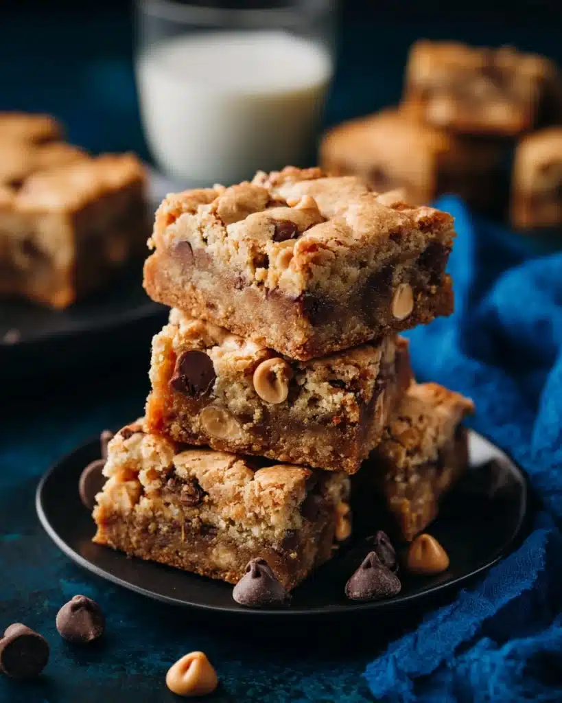 Peanut Butter Chocolate Chip Cookie Bars Recipe