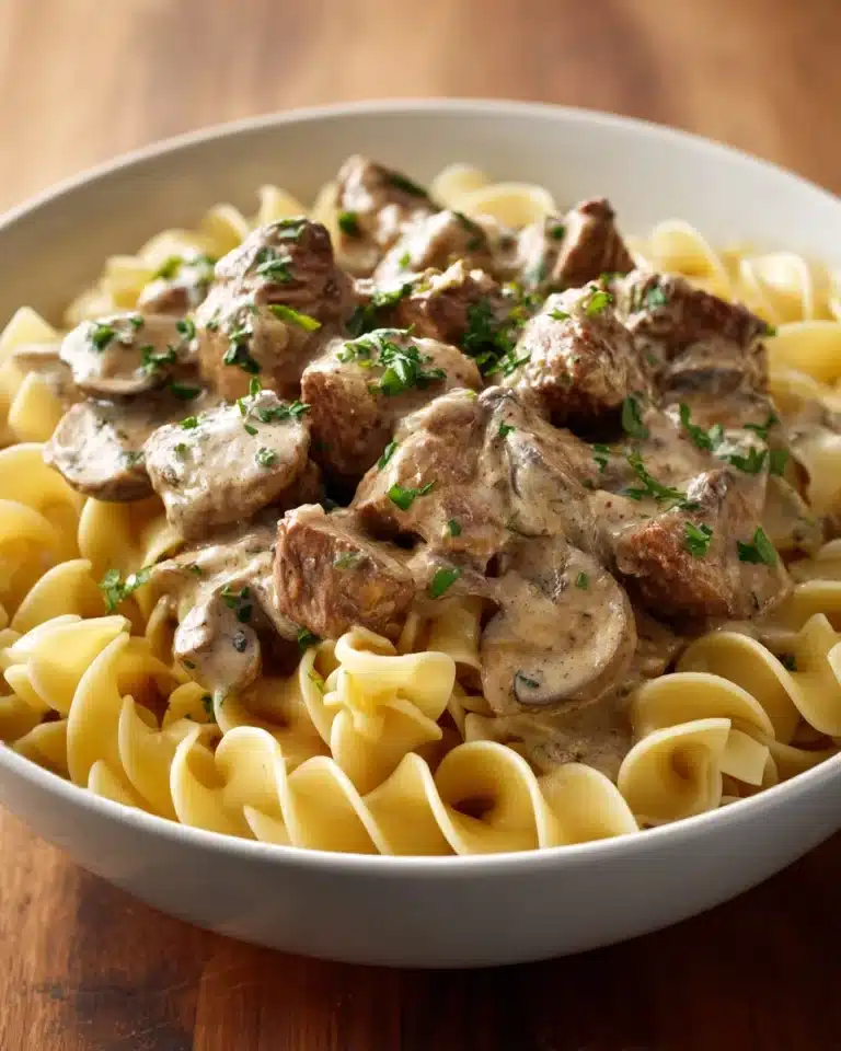 Creamy Beef Stroganoff Recipe