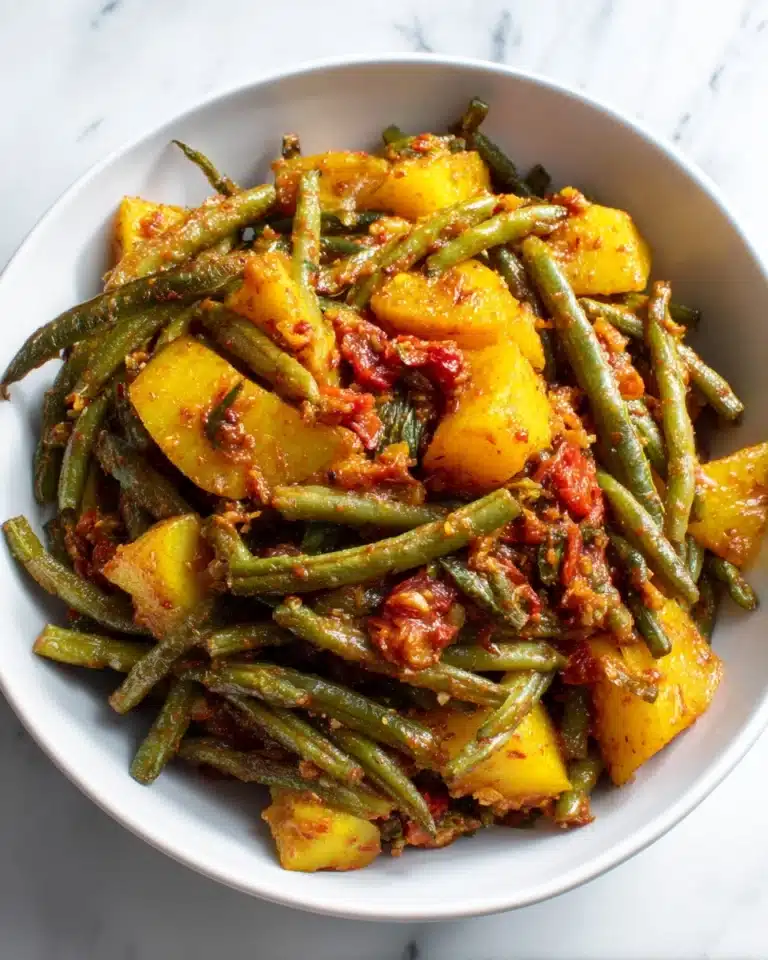 Greek Green Beans-Fasolakia Lathera Recipe