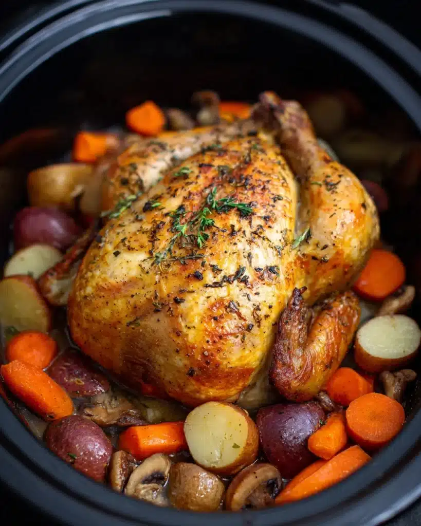 Slow Cooker Whole Chicken Recipe