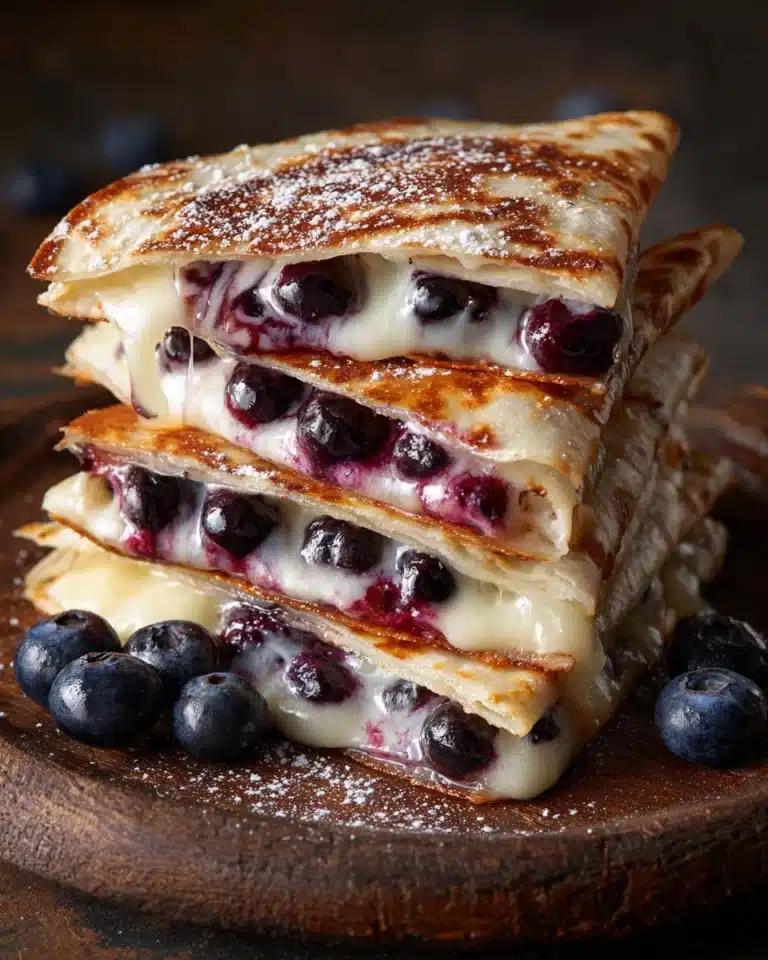 Blueberry Breakfast Quesadilla Recipe