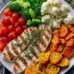 Grilled Fish with Steamed Vegetables Recipe