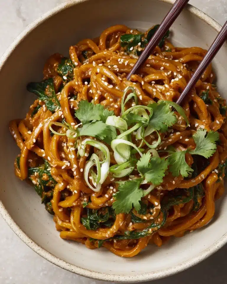 Saucy Gochujang Noodles with Chicken Recipe