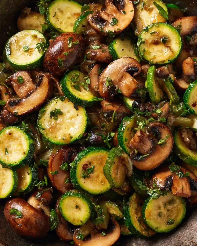 Savory Stir-Fried Zucchini and Mushrooms Recipe