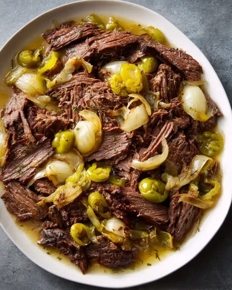Low Carb Slow Cooker Italian Beef Recipe