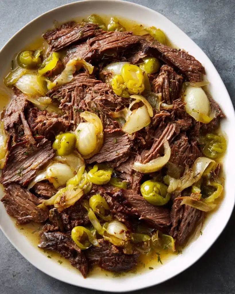Low Carb Slow Cooker Italian Beef Recipe