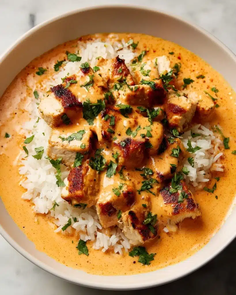 Creamy Smothered Chicken with Rice Recipe
