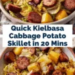 {20 Minute} Kielbasa Cabbage Potato Skillet Recipe