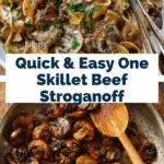 One Skillet Ground Beef Stroganoff Recipe