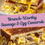 Grilled Cheese Sausage and Egg Breakfast Casserole Recipe