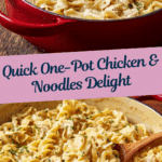One Pot Chicken and Noodles Skillet Recipe