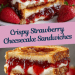 Fried Strawberry Cheesecake Sandwiches Recipe