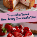 The Best Baked Strawberry Cheesecake (Gluten Free Option) Recipe