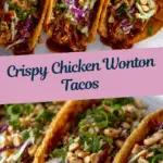 Crispy Chicken Wonton Tacos Recipe
